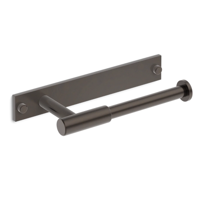 Armac Martin MIX Plain Toilet Roll Holder & Backplate in 232mm / Dark Bronze
