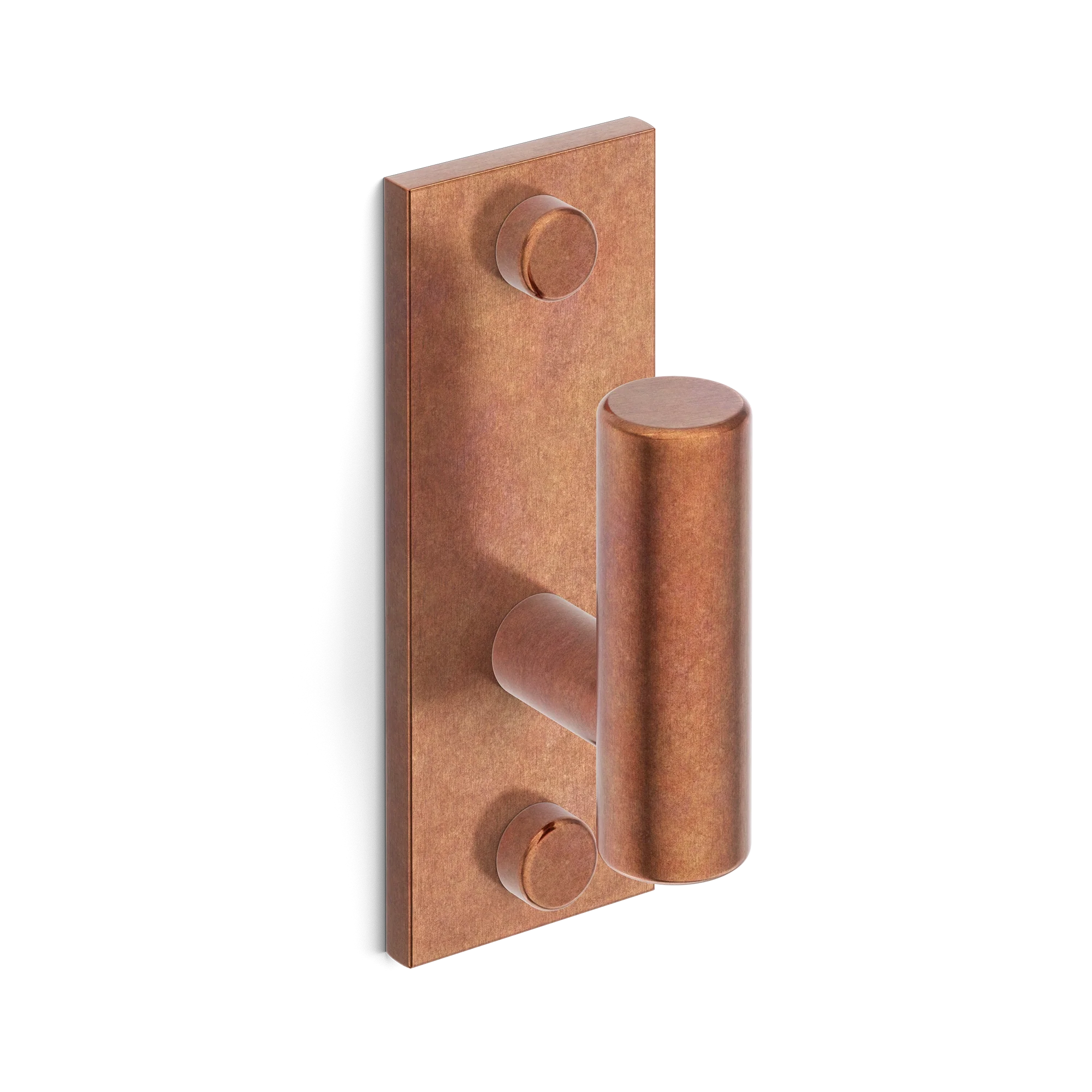 Armac Martin MIX Plain Single Vertical Wall Hook in 84mm / Aged Copper