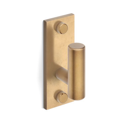 Armac Martin MIX Plain Single Vertical Wall Hook in 84mm / Fine English Antique