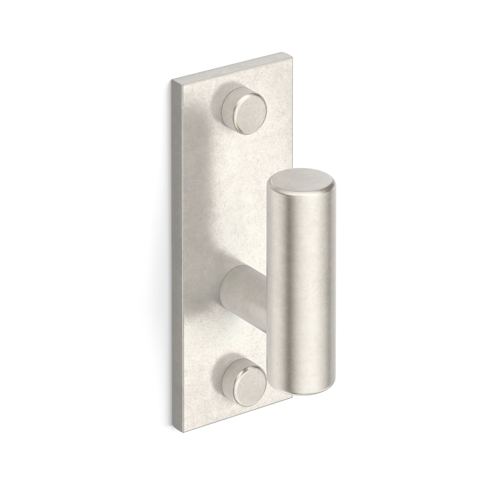 Armac Martin MIX Plain Single Vertical Wall Hook in 84mm / Barrelled Nickel Plate