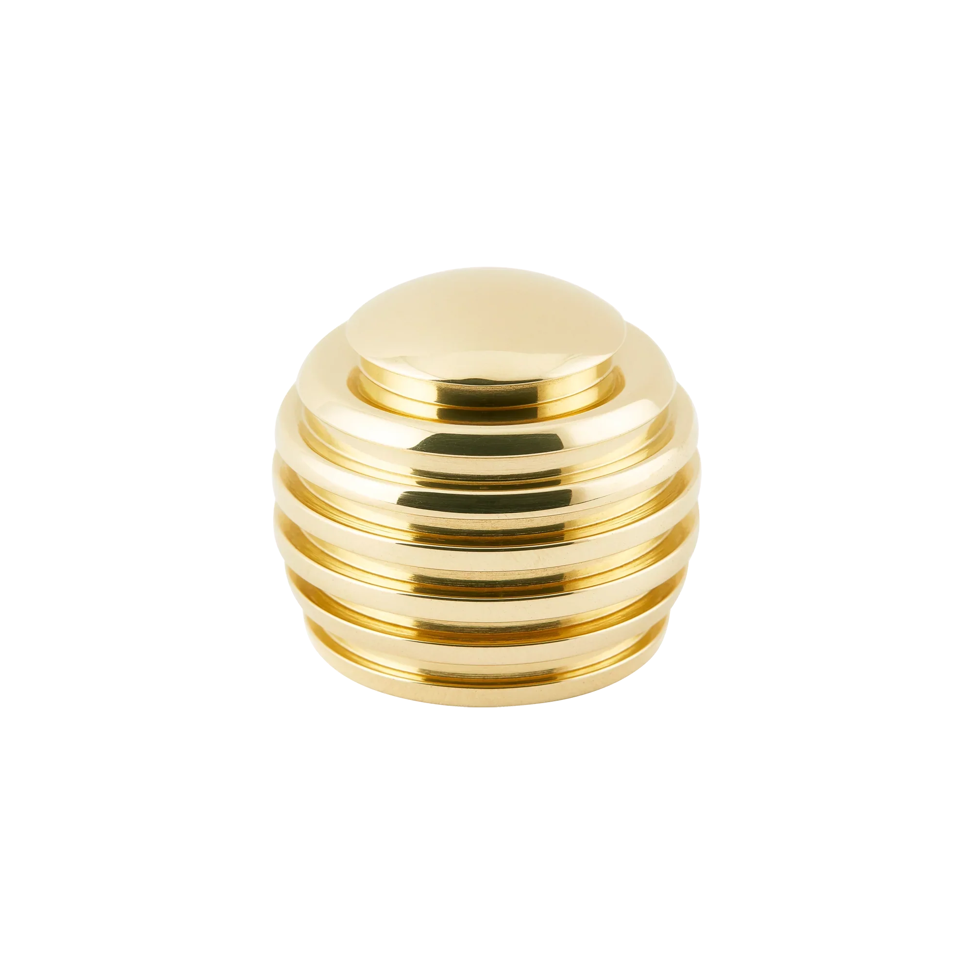 Armac Martin Nelson Cabinet Knob in 25mm / Polished Brass Unlacquered
