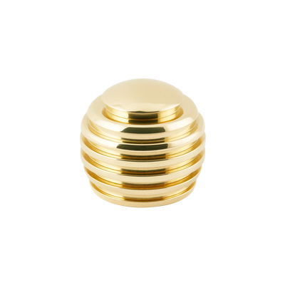Armac Martin Nelson Cabinet Knob in 25mm / Polished Brass Unlacquered