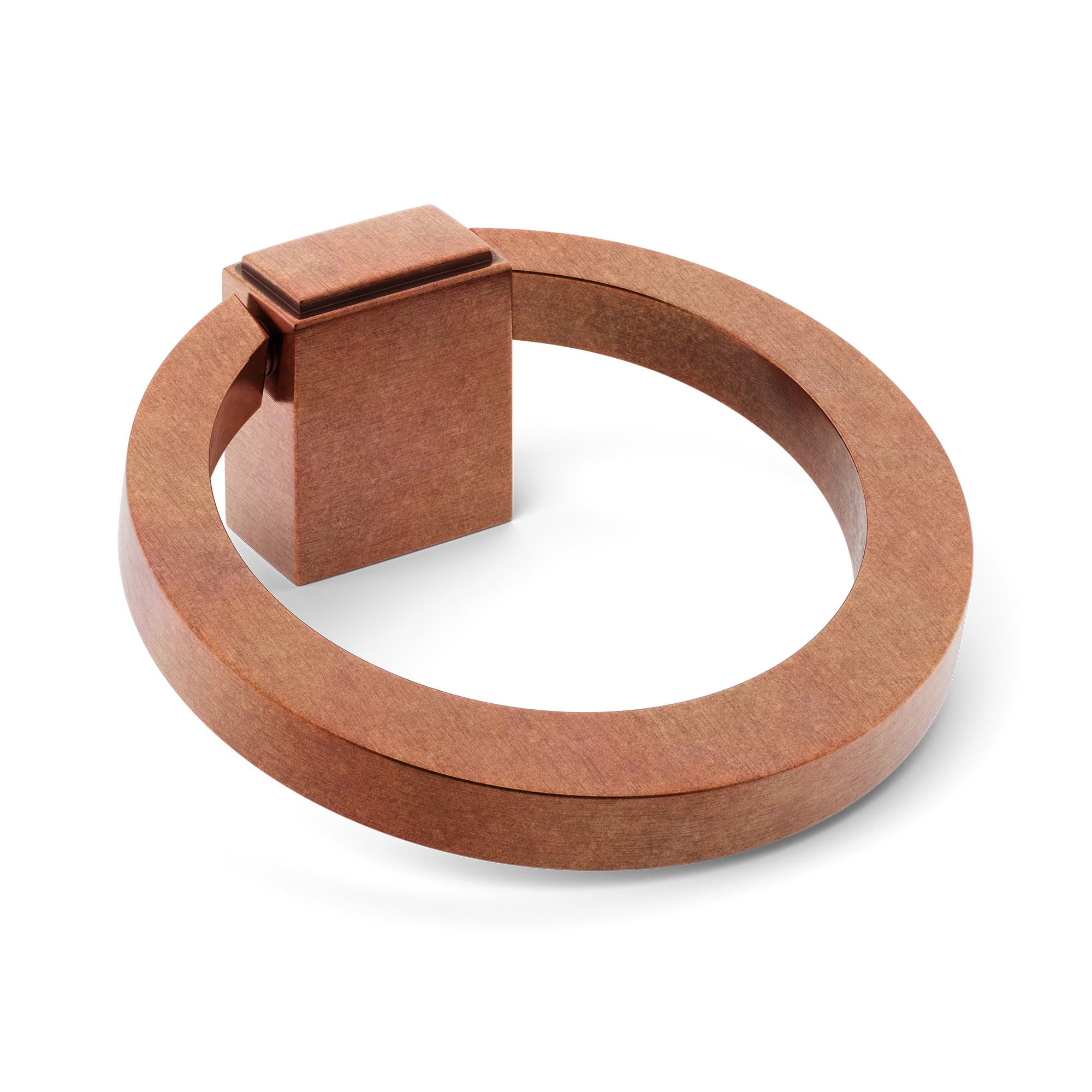 Armac Martin Oblique Cabinet Ring Pull in 50mm / Aged Copper