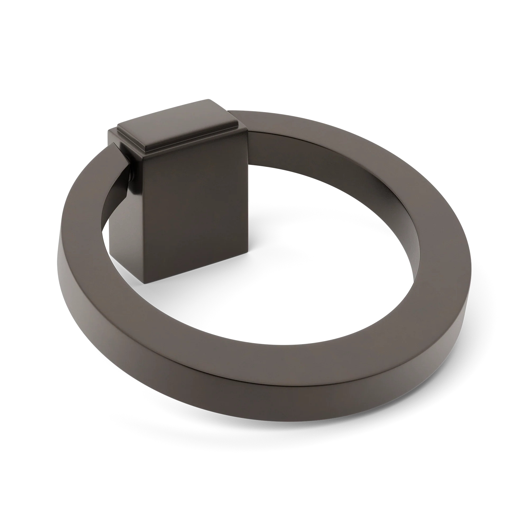 Armac Martin Oblique Cabinet Ring Pull in 50mm / Dark Bronze