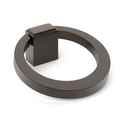 Armac Martin Oblique Cabinet Ring Pull in 50mm / Dark Bronze