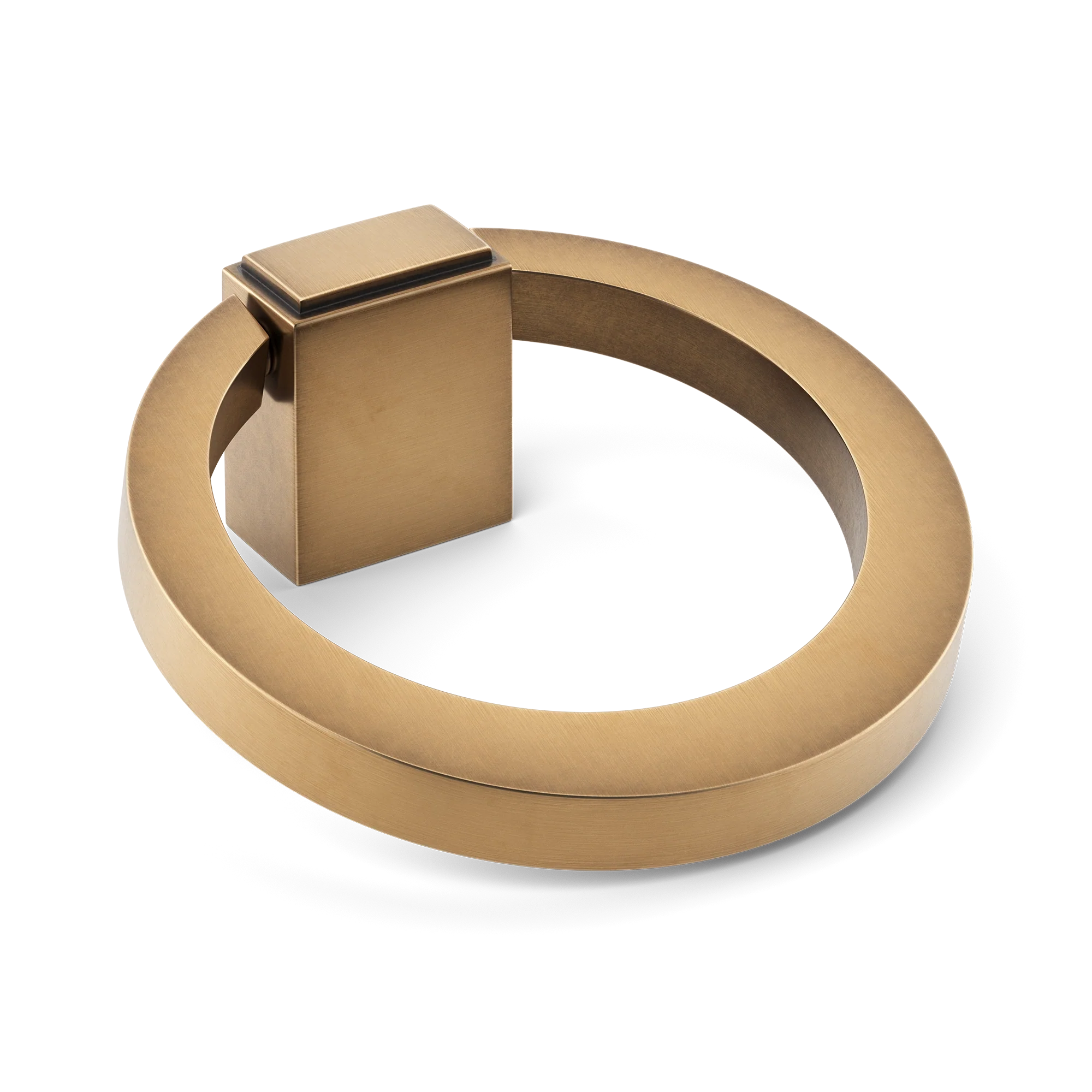 Armac Martin Oblique Cabinet Ring Pull in 50mm / Fine English Antique