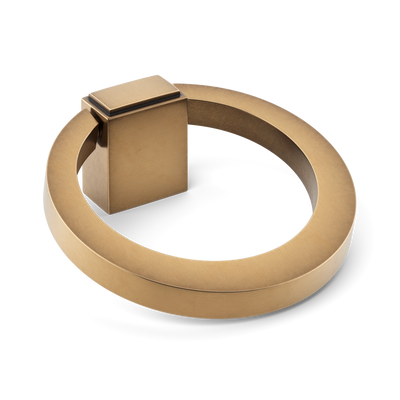 Armac Martin Oblique Cabinet Ring Pull in 50mm / Fine English Antique