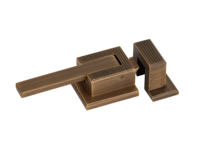 Armac Martin Digbeth Ridged Offset Latch in 55mm / Satin Antique Satin Lacquered