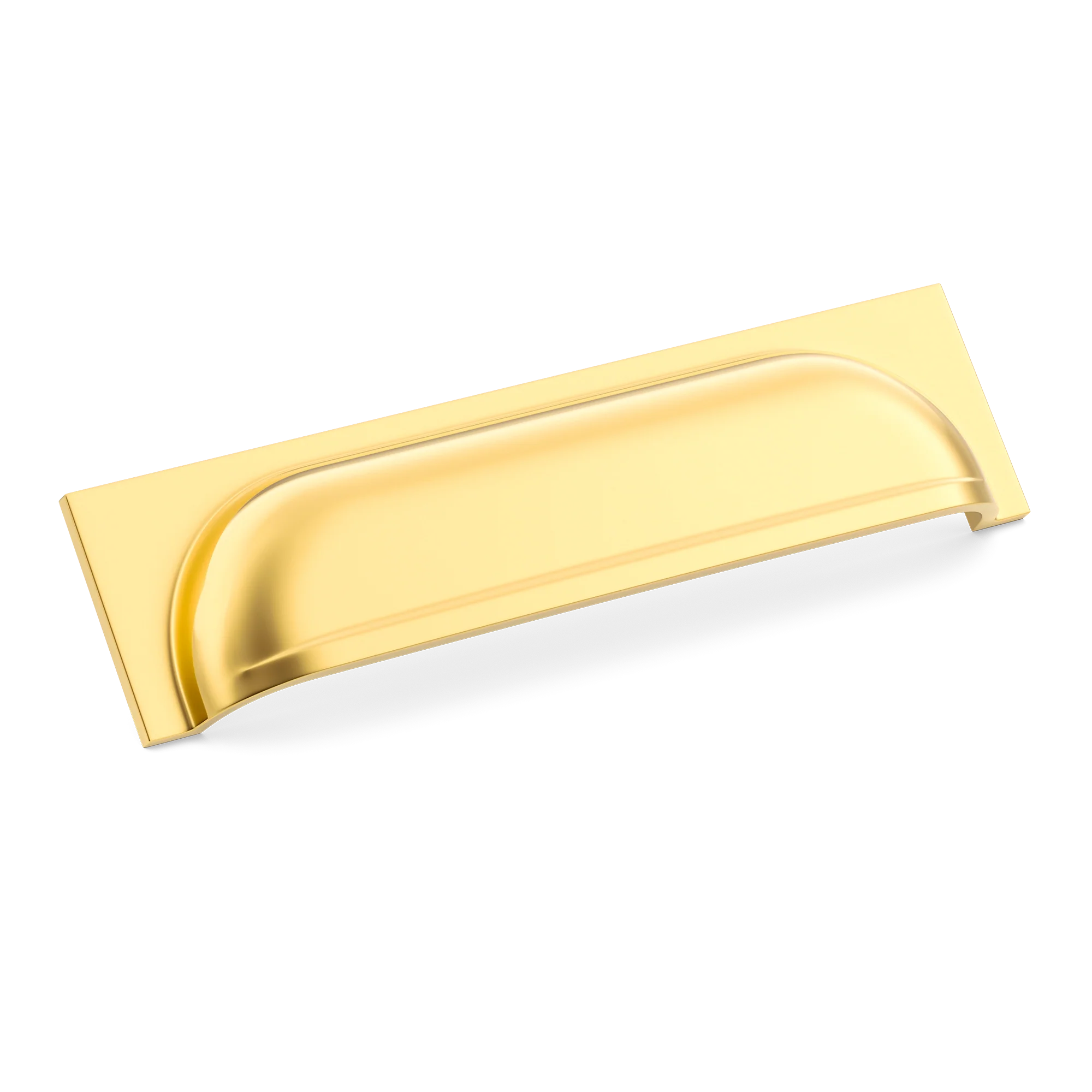 Armac Martin Queslett Cup Pull in 96mm / Polished Brass Lacquered