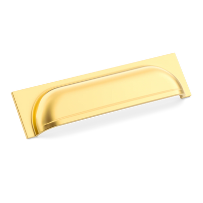Armac Martin Queslett Cup Pull in 96mm / Polished Brass Lacquered