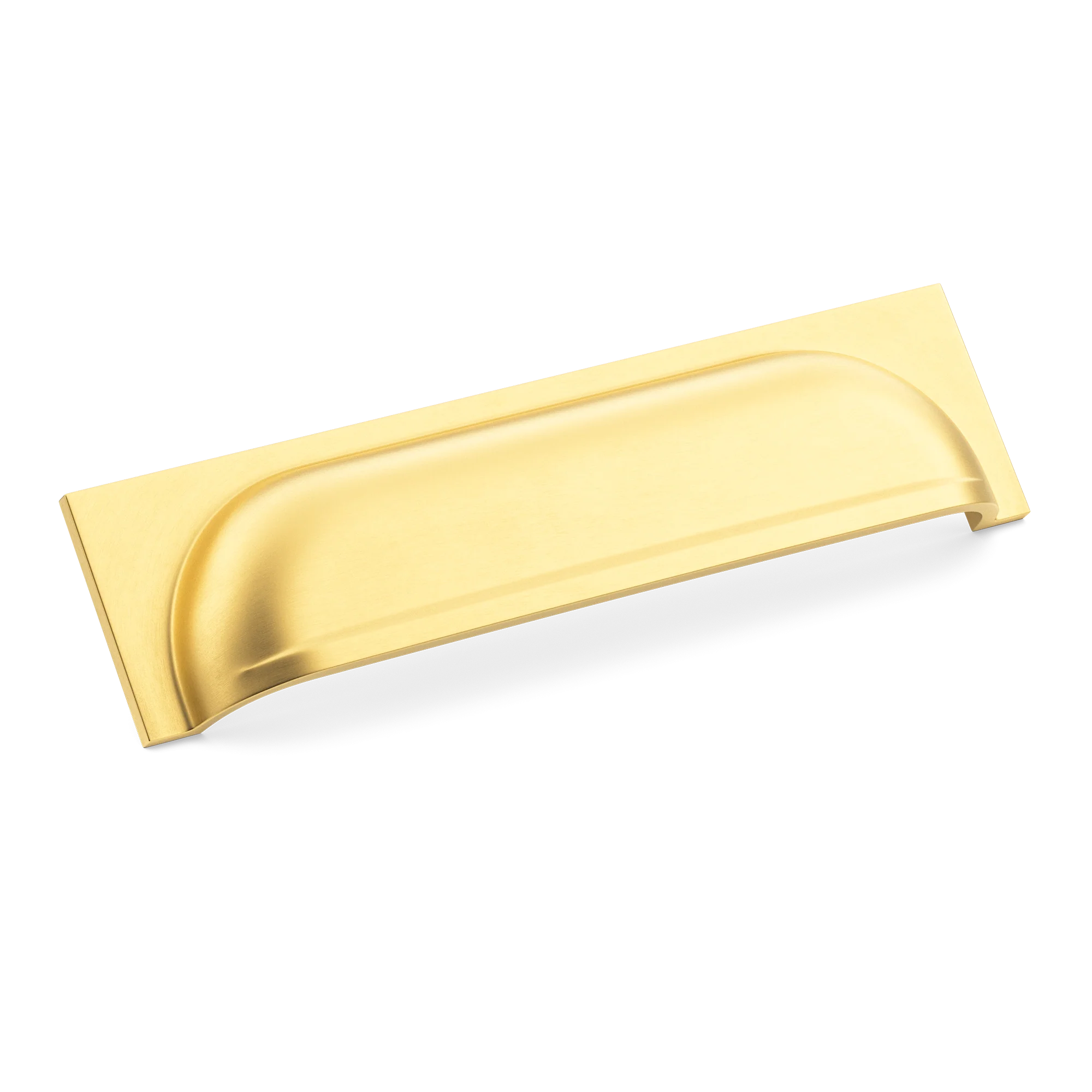 Armac Martin Queslett Cup Pull in 96mm / Satin Brass Lacquered