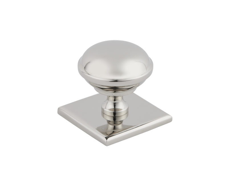 Armac Martin Queslett Cabinet Knob with Square Backplate