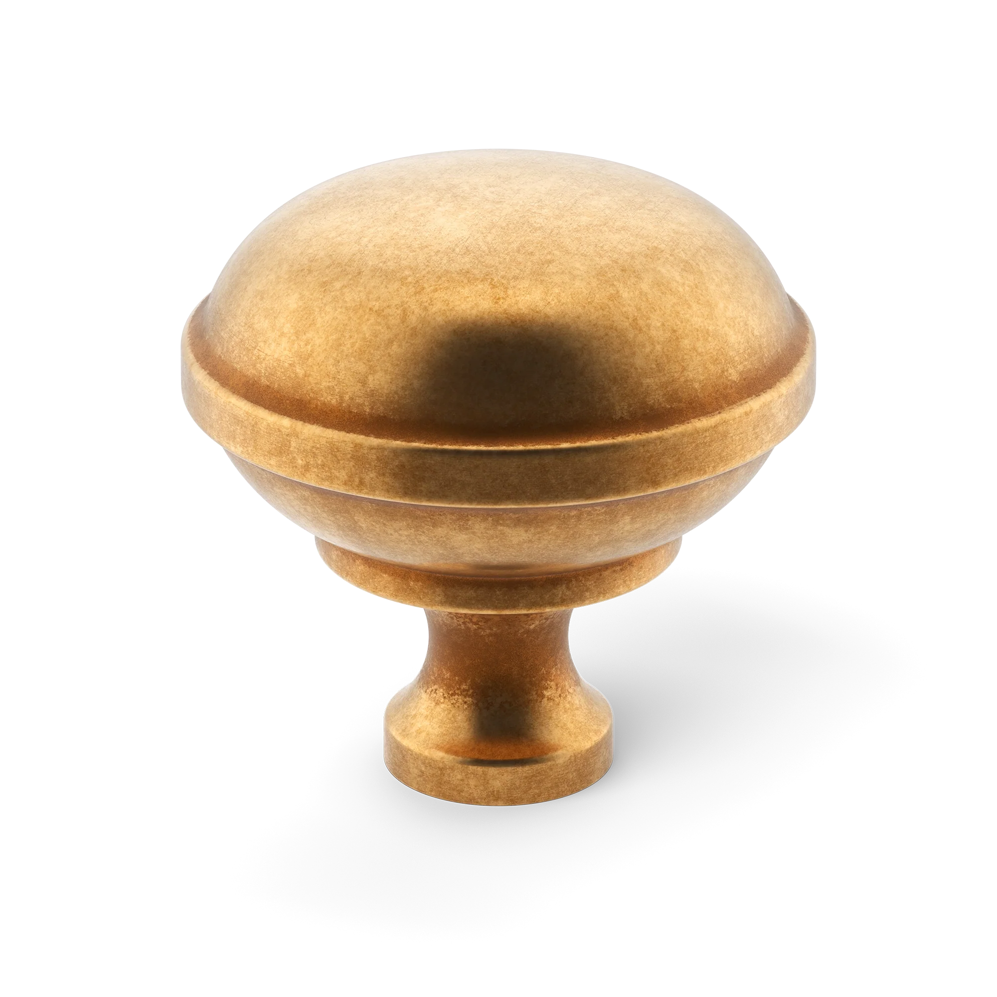 Armac Martin Queslett Cabinet Knob in 28mm / Burnished Brass