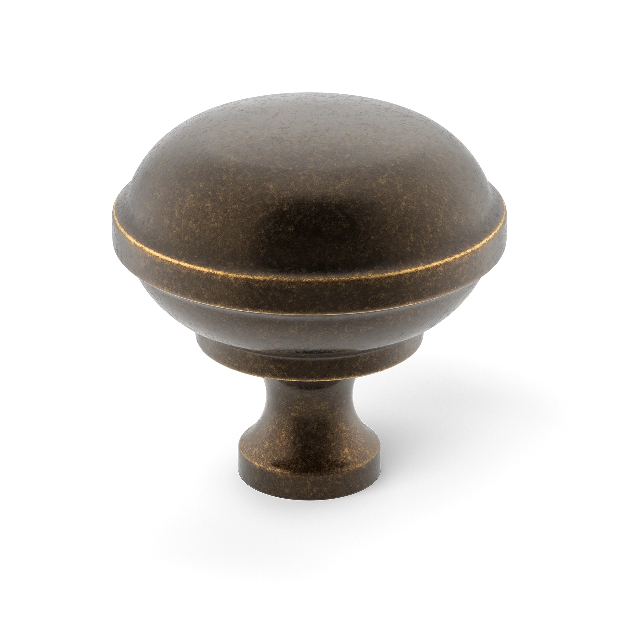 Armac Martin Queslett Cabinet Knob in 28mm / Dark Aged Brass
