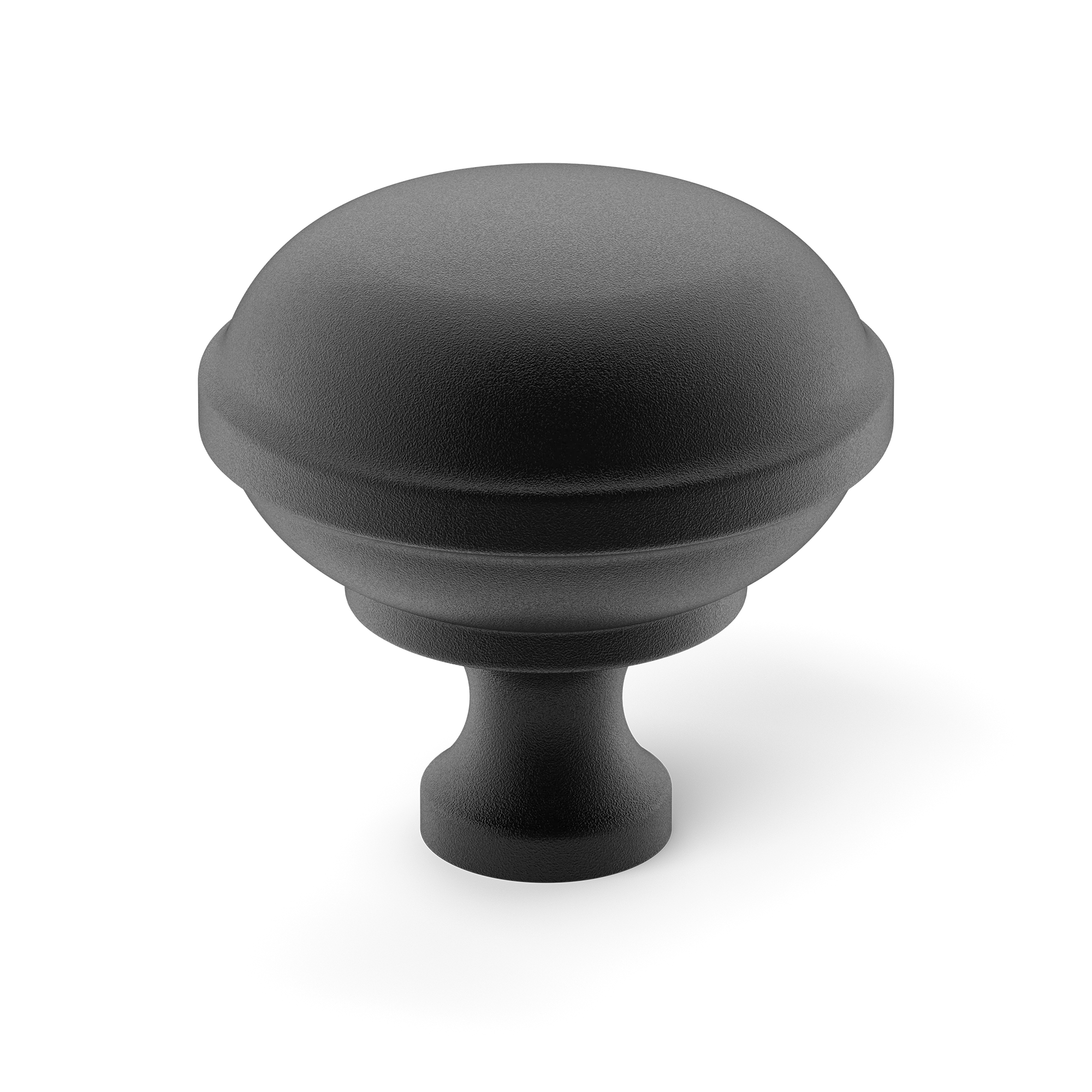 Armac Martin Queslett Cabinet Knob in 28mm / Matt Black Lacquered