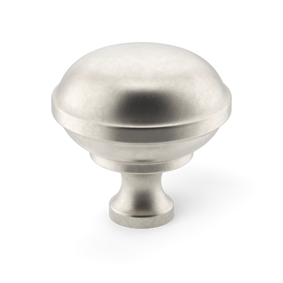 Armac Martin Queslett Cabinet Knob in 28mm / Barrelled Nickel Plate