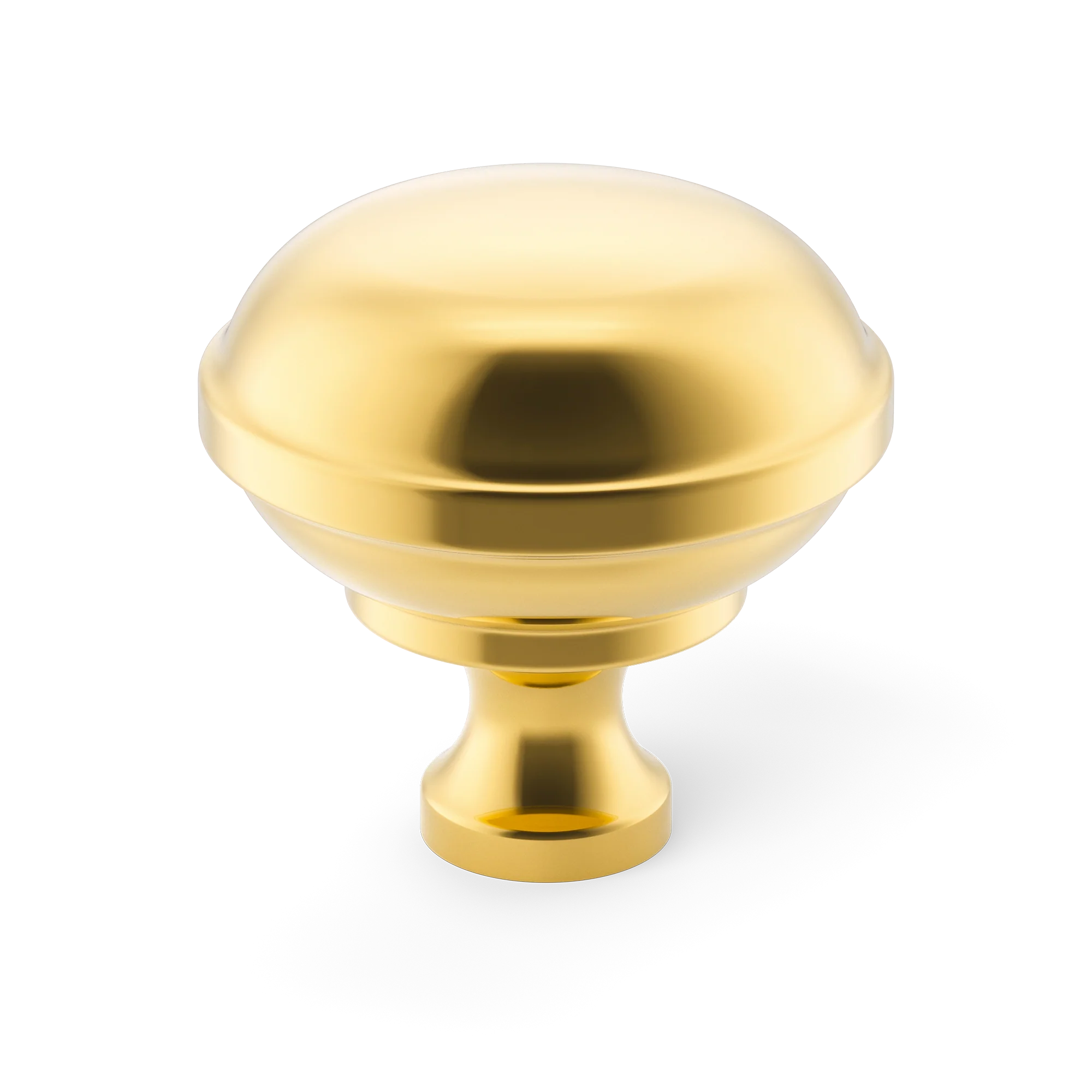 Armac Martin Queslett Cabinet Knob in 28mm / Polished Brass Lacquered