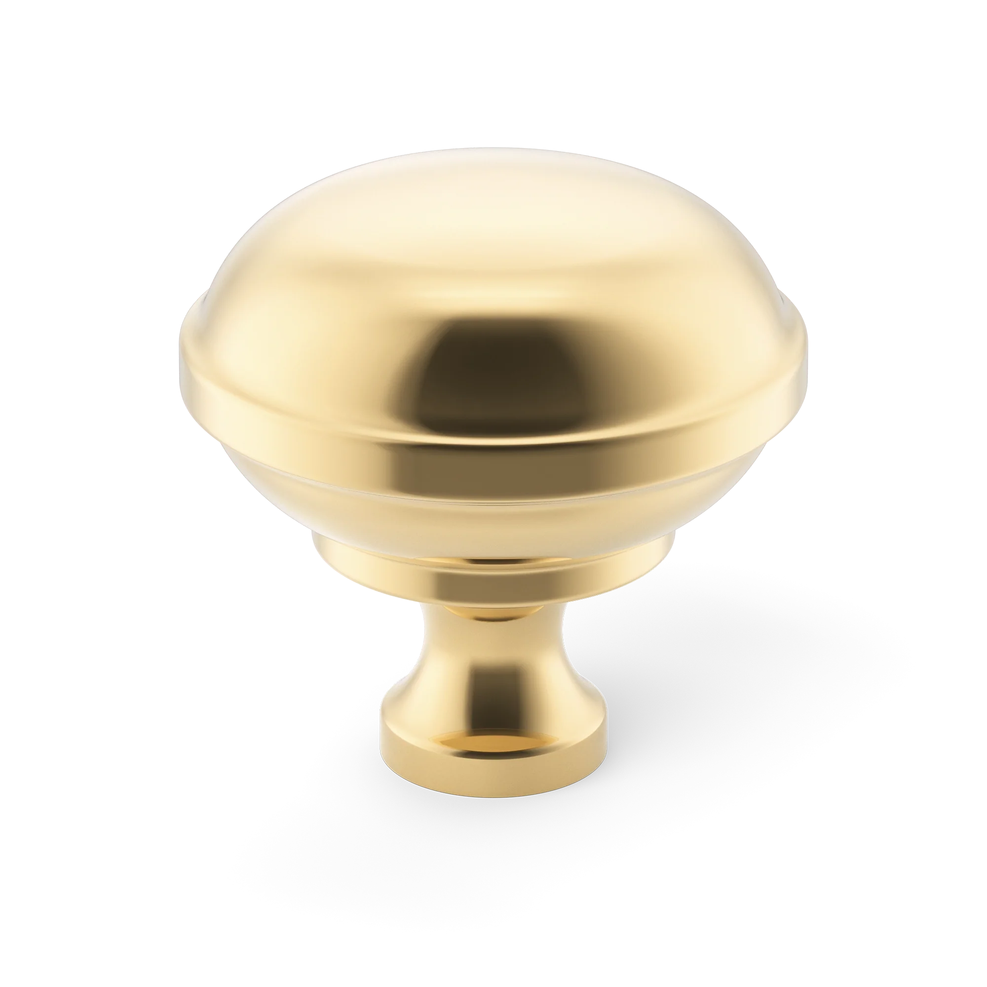 Armac Martin Queslett Cabinet Knob in 28mm / Polished Brass Unlacquered