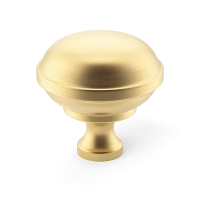 Armac Martin Queslett Cabinet Knob in 28mm / Satin Brass Unlacquered