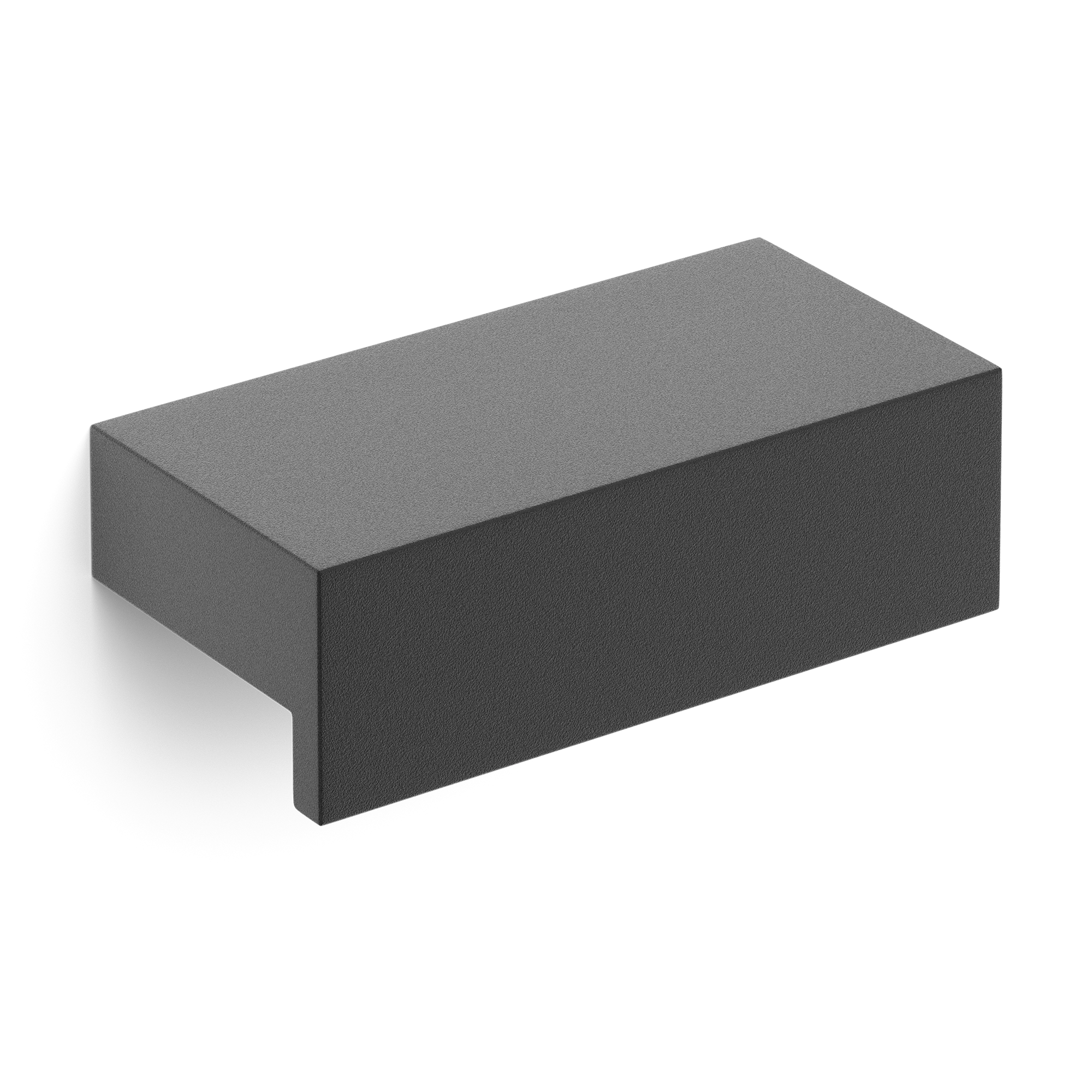 Armac Martin Quinton Finger Pull in 50mm / Matt Black Lacquered