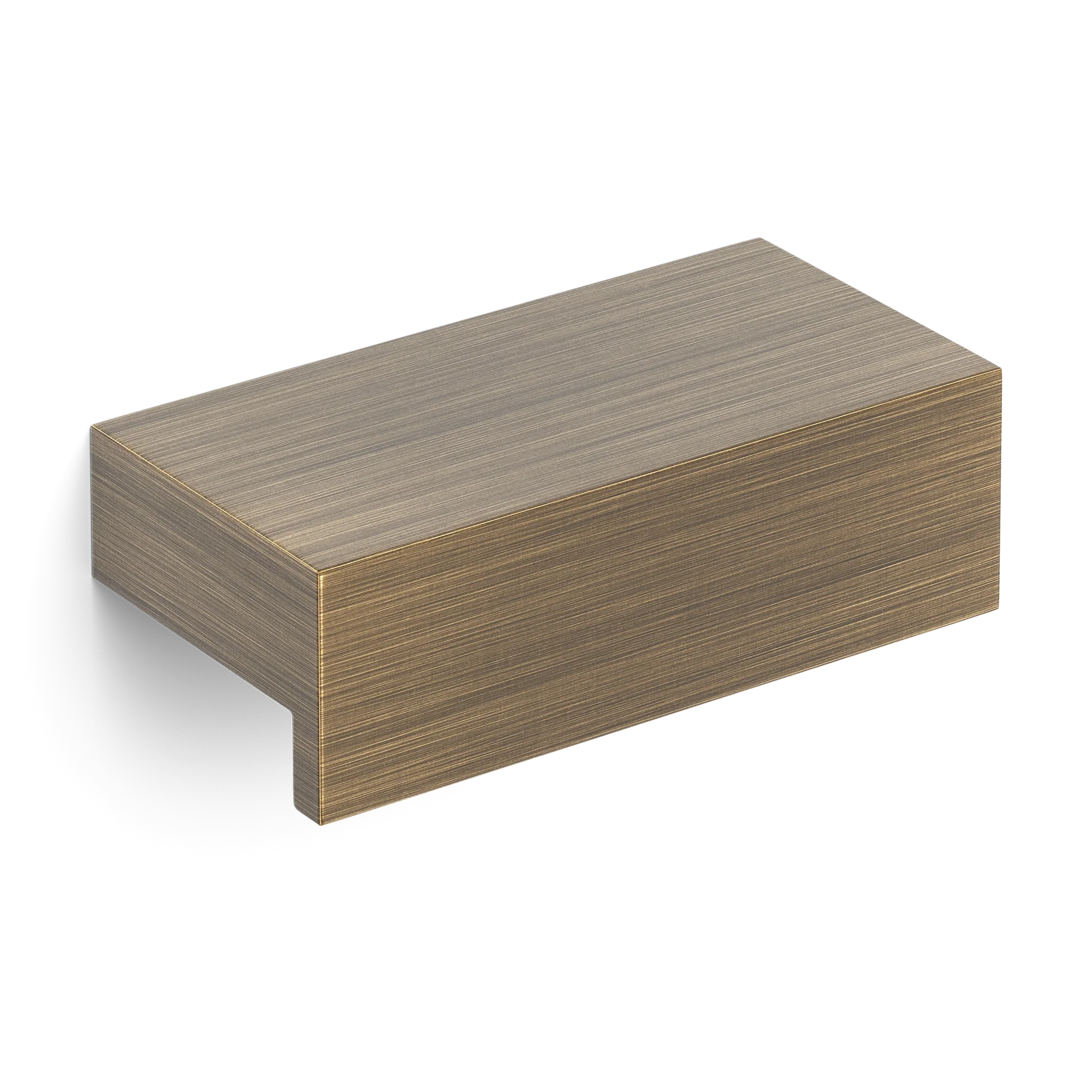Armac Martin Quinton Finger Pull in 50mm / Satin Antique Satin Lacquered