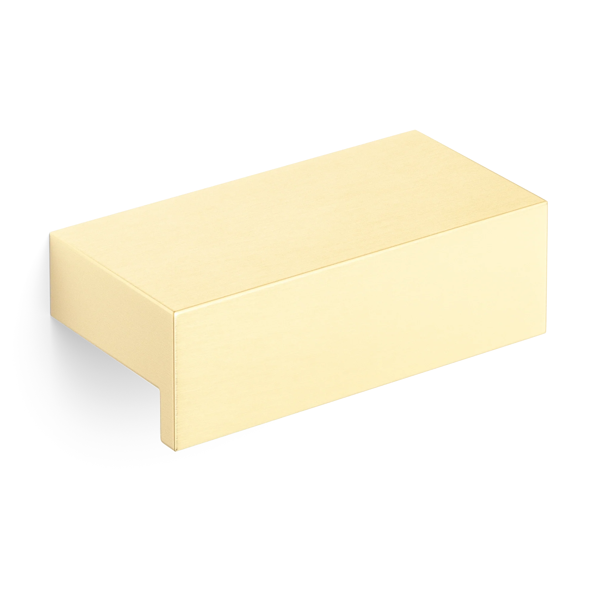 Armac Martin Quinton Finger Pull in 50mm / Satin Brass Unlacquered
