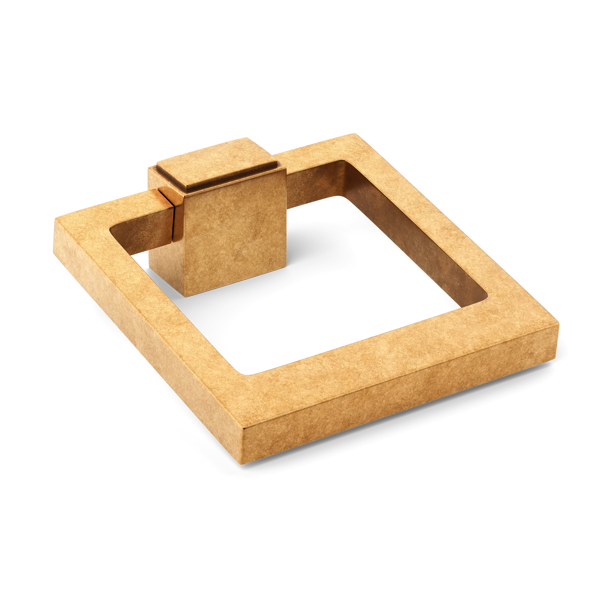 Armac Martin Quadrille Cabinet Ring Pull in 50mm / Burnished Brass
