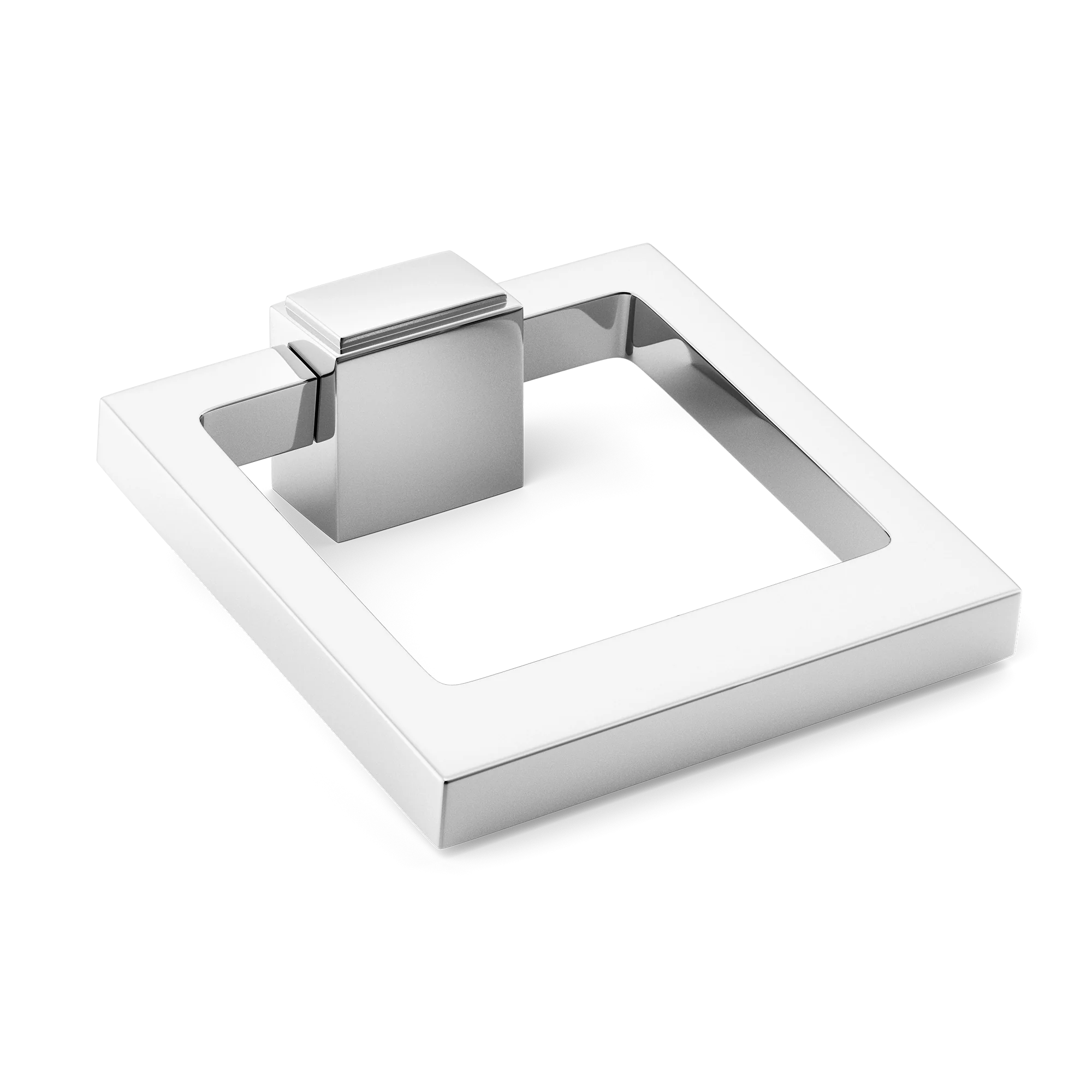 Armac Martin Quadrille Cabinet Ring Pull in 50mm / Polished Chrome Plate