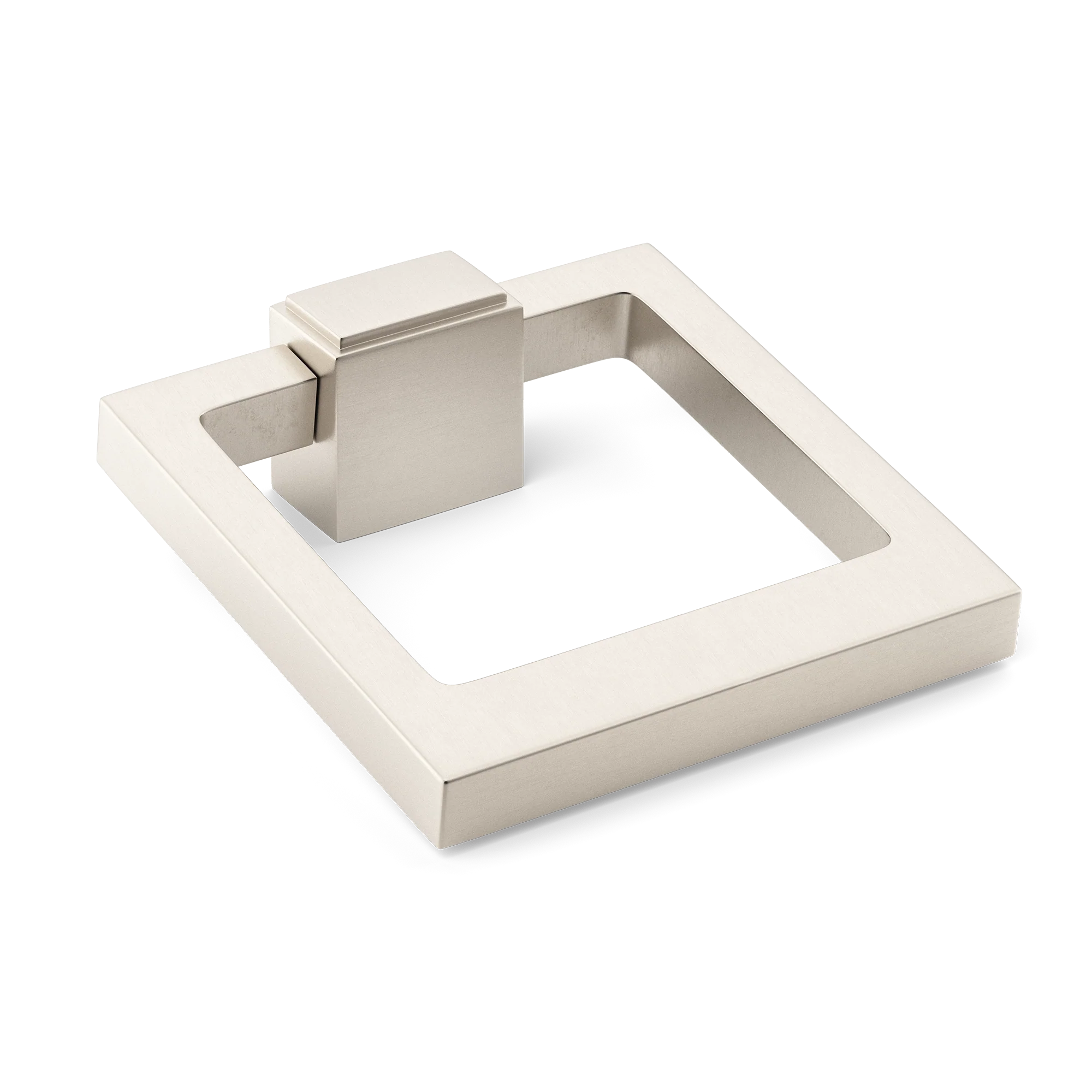 Armac Martin Quadrille Cabinet Ring Pull in 50mm / Satin Nickel Plate