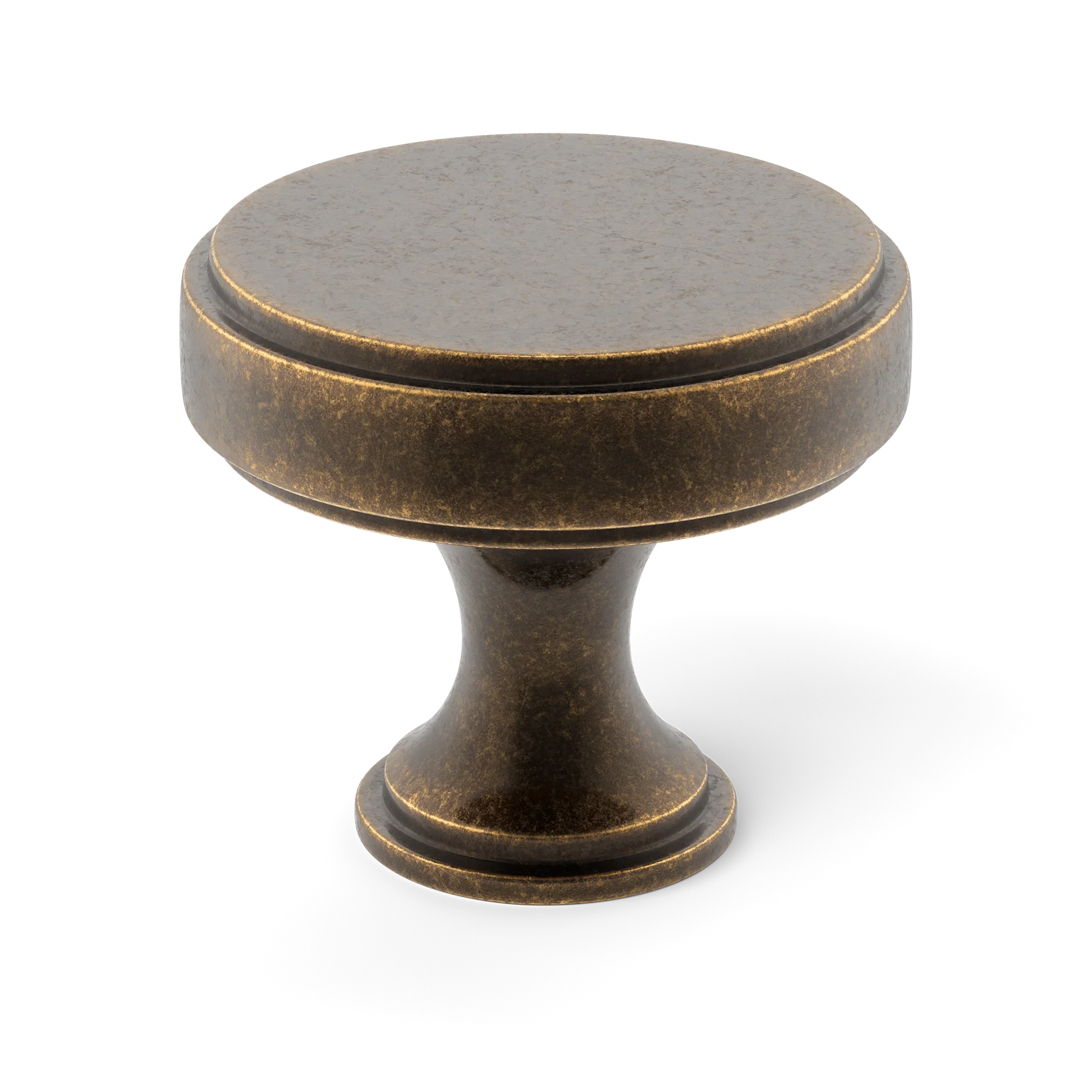 Armac Martin Rotunda Cabinet Knob in 25mm / Dark Aged Brass