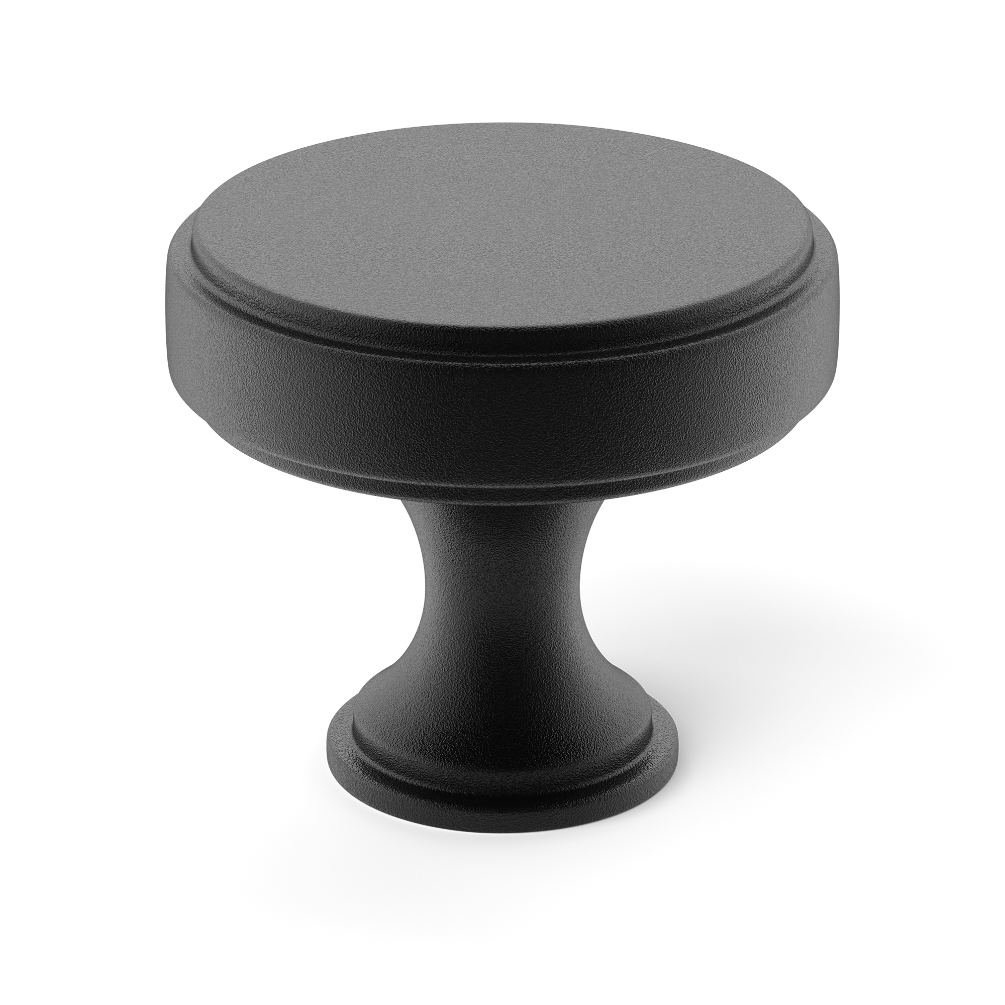 Armac Martin Rotunda Cabinet Knob in 25mm / Matt Black Lacquered