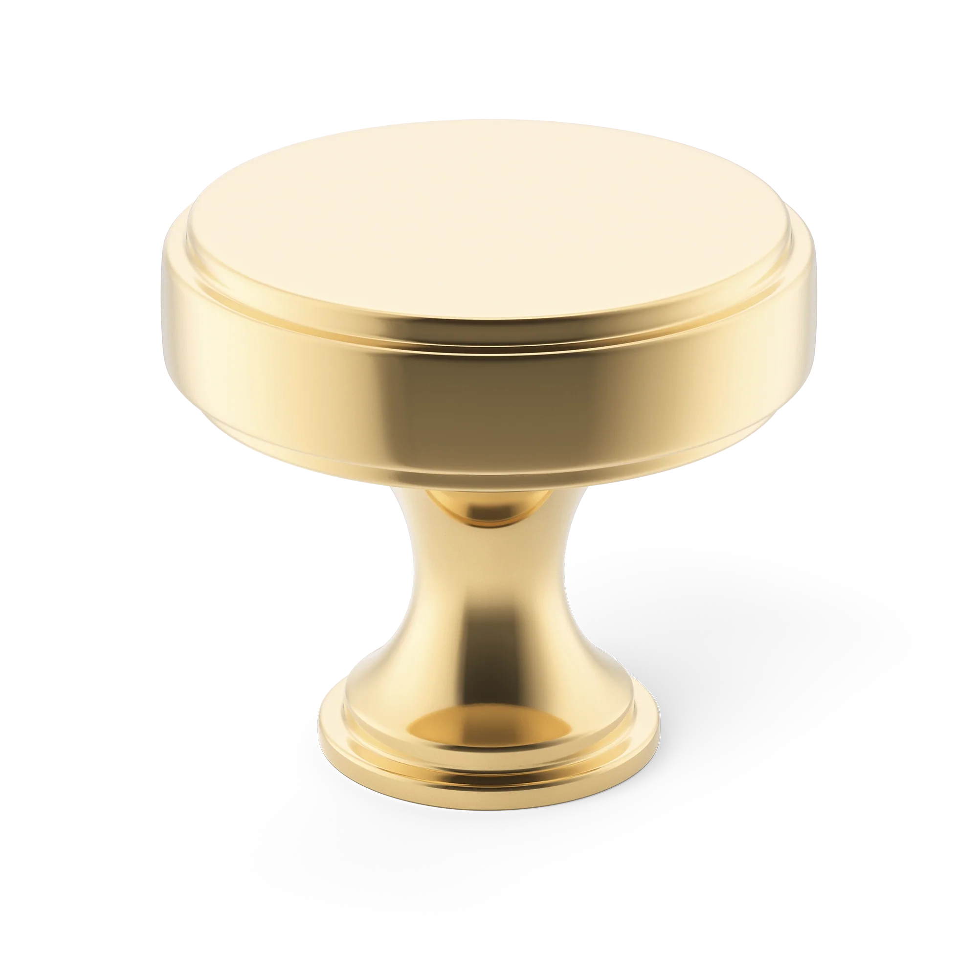 Armac Martin Rotunda Cabinet Knob in 25mm / Polished Brass Unlacquered