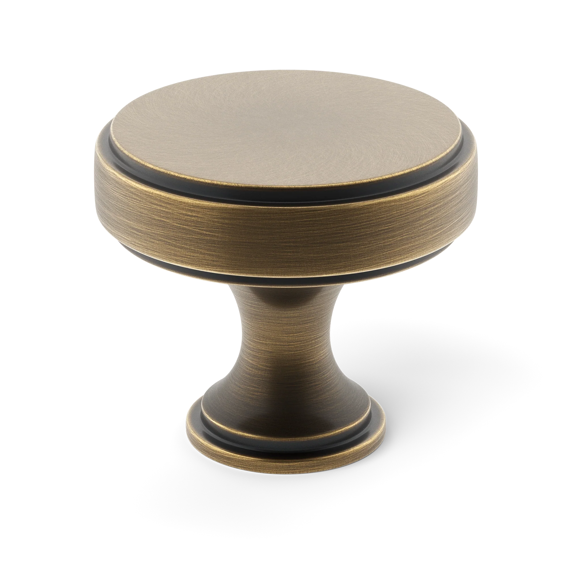 Armac Martin Rotunda Cabinet Knob in 25mm / Satin Antique Satin Lacquered