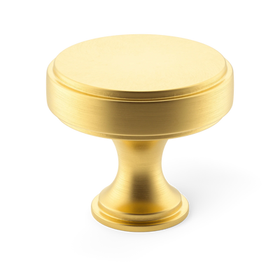 Armac Martin Rotunda Cabinet Knob in 25mm / Satin Brass Lacquered