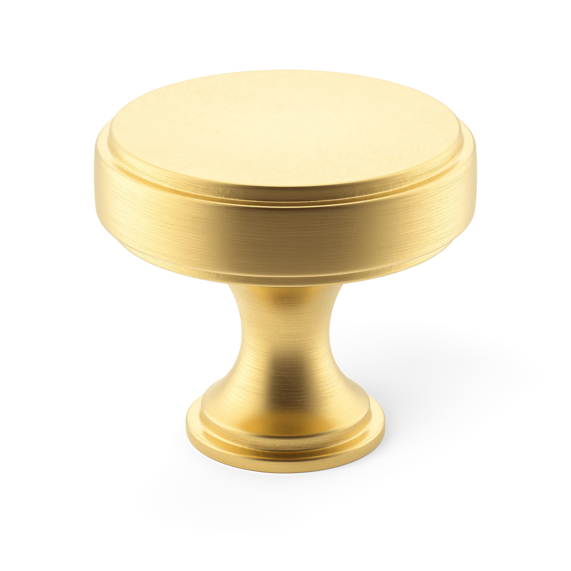 Armac Martin Rotunda Cabinet Knob in 25mm / Satin Brass Satin Lacquered