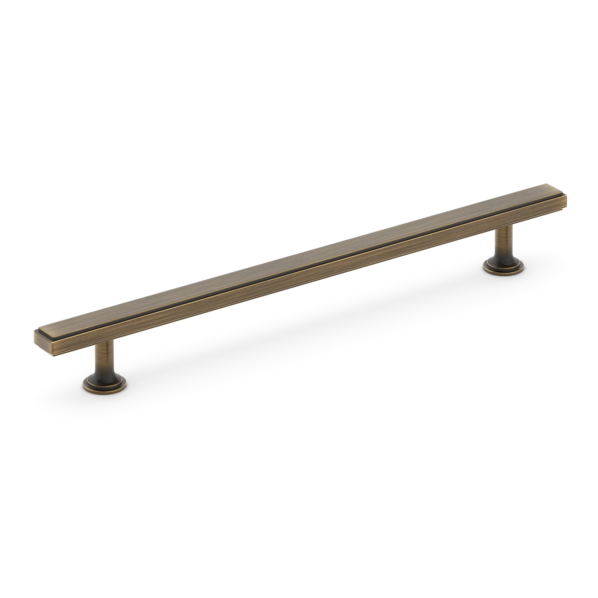 Armac Martin Rotunda Cabinet Handle in 96mm / Satin Antique Satin Lacquered