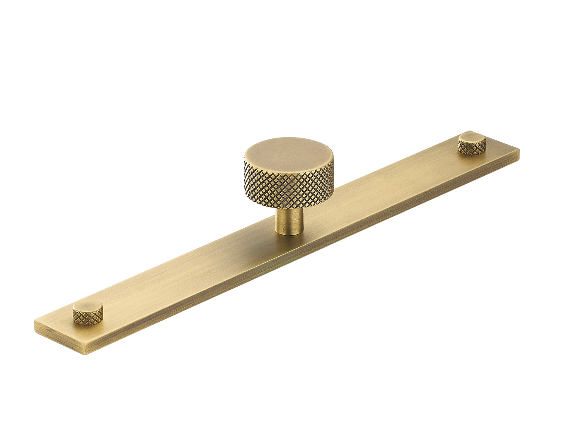 Armac Martin MIX Diamond Knurled Cabinet Knob & Backplate