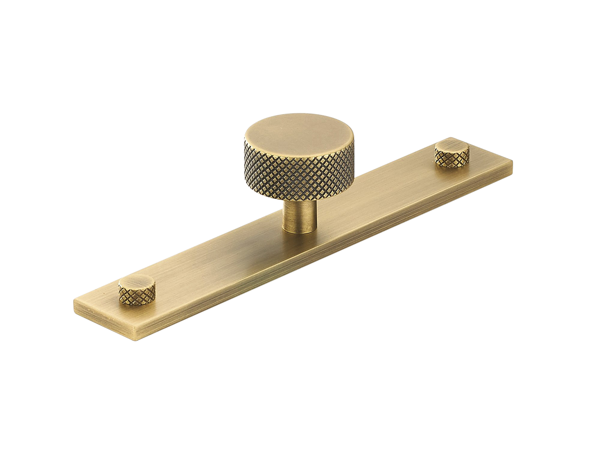 Armac Martin MIX Diamond Knurled Cabinet Knob & Backplate