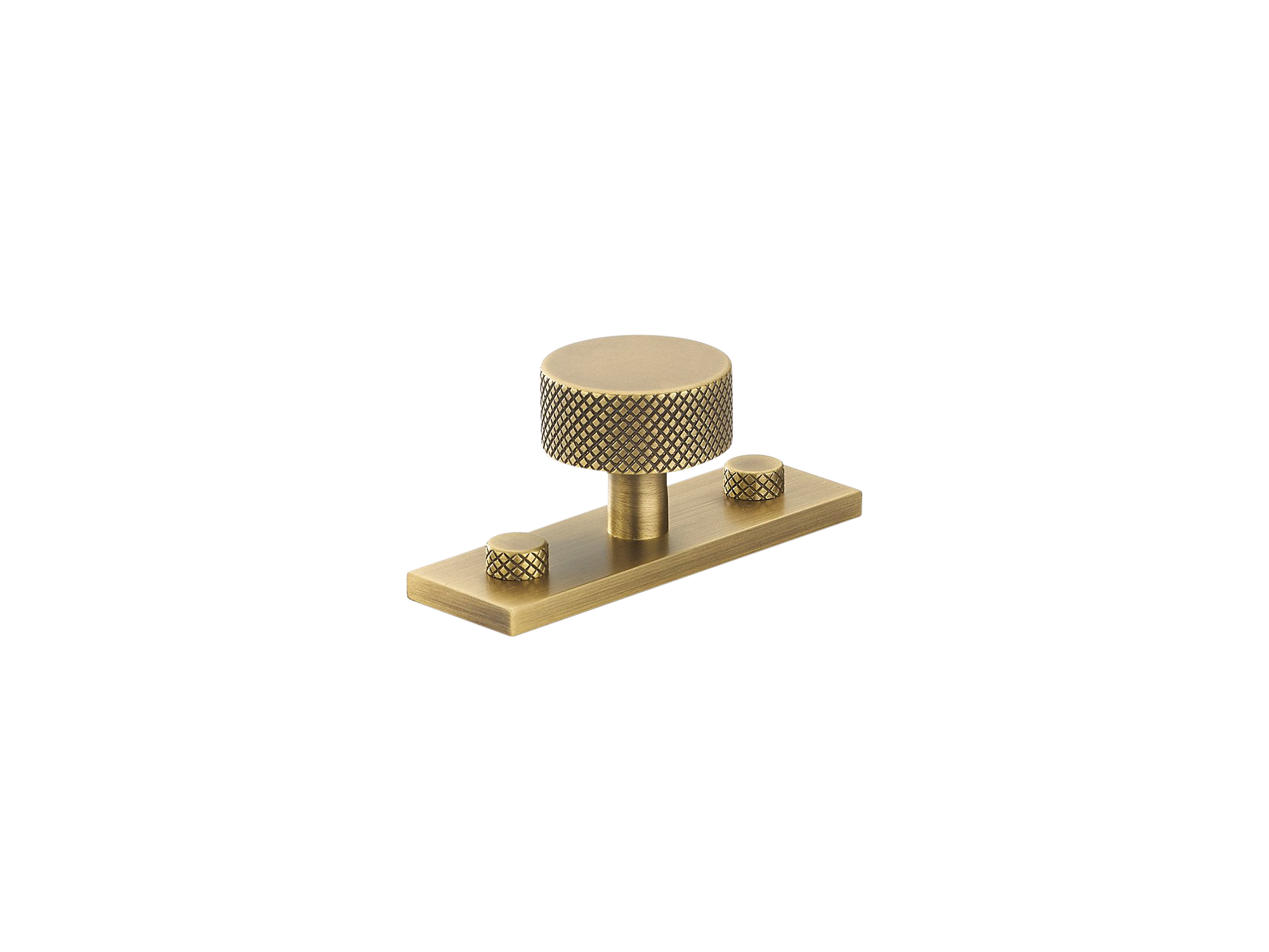 Armac Martin MIX Diamond Knurled Cabinet Knob & Backplate