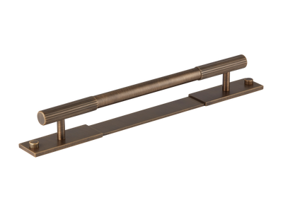 Armac Martin MIX Straight Knurled Pull Handle & Backplate