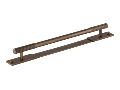Armac Martin MIX Straight Knurled Pull Handle & Backplate
