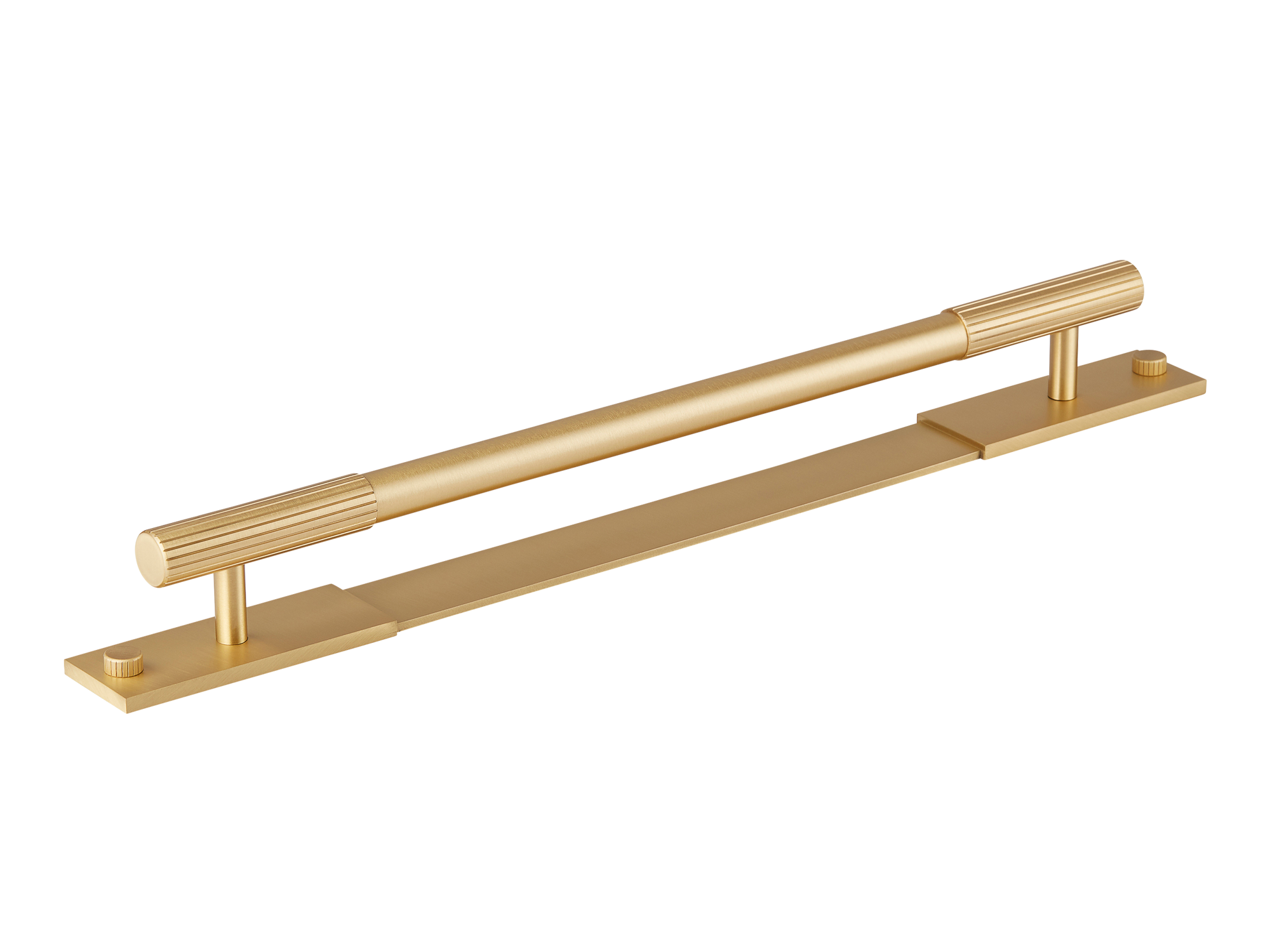 Armac Martin MIX Straight Knurled Pull Handle & Backplate
