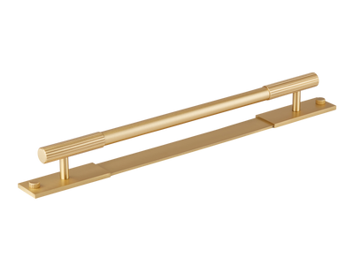 Armac Martin MIX Straight Knurled Pull Handle & Backplate
