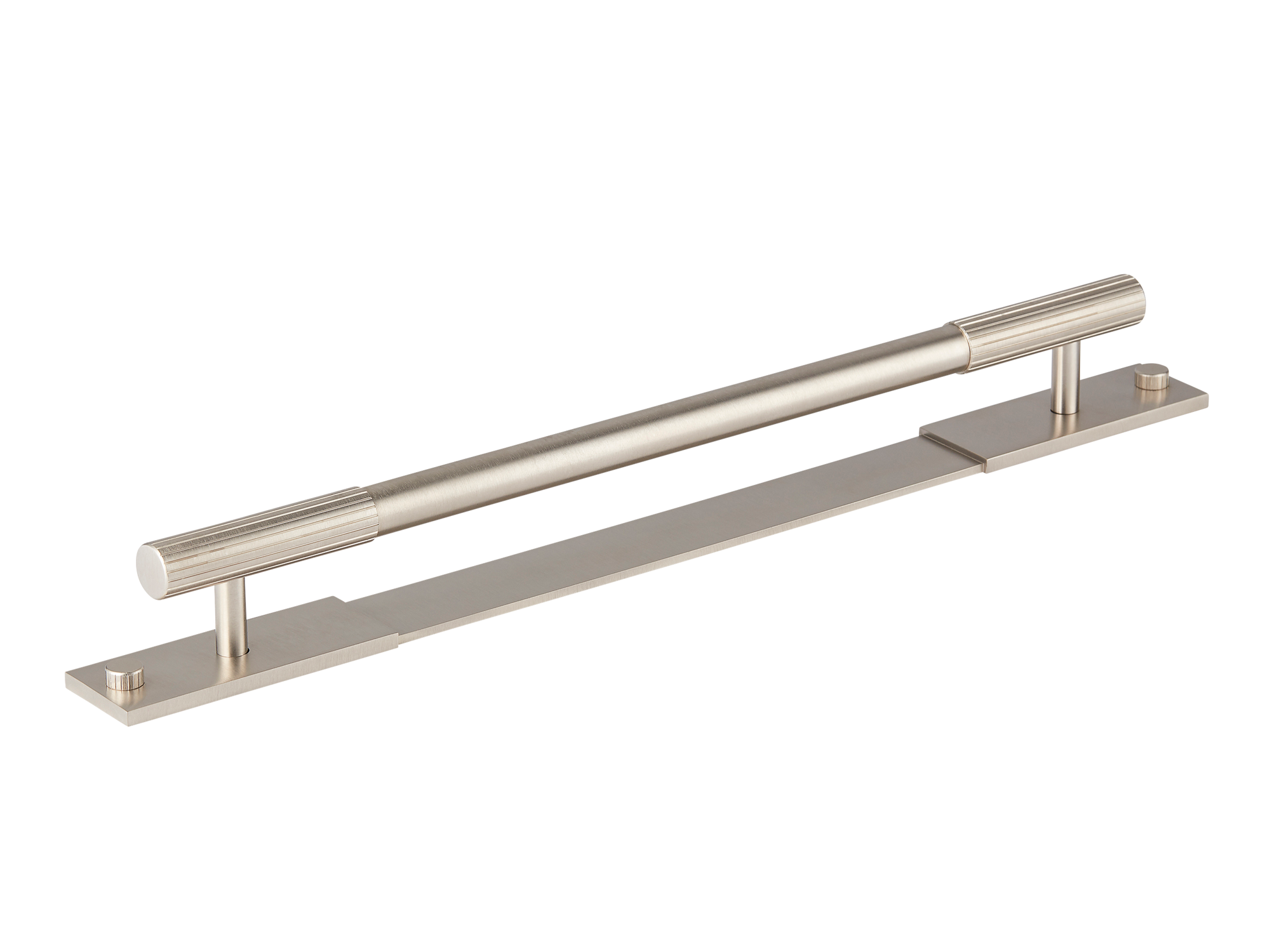 Armac Martin MIX Straight Knurled Pull Handle & Backplate
