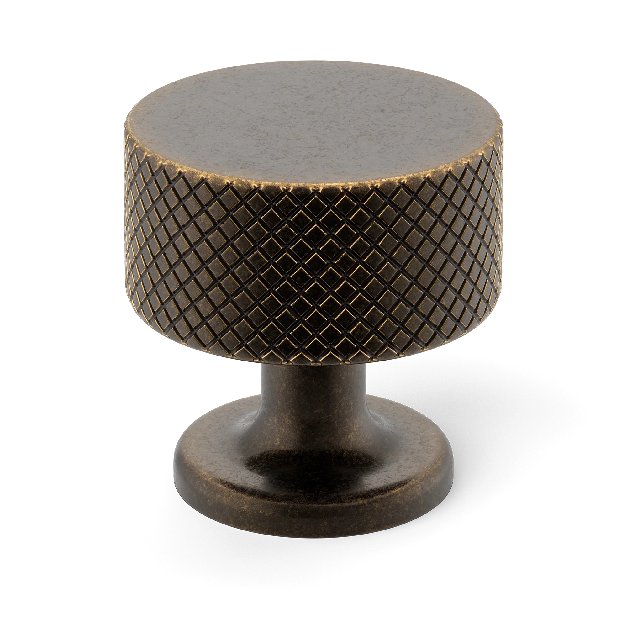Armac Martin Sparkbrook Cabinet Knob in 32mm / Dark Aged Brass