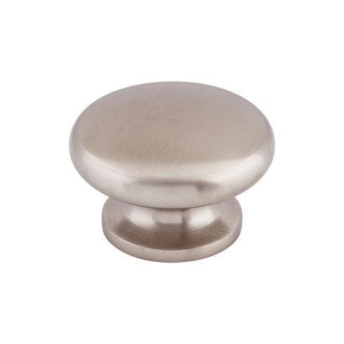 Top Knobs Flat Round Knob 1 1/2" in Stainless Steel