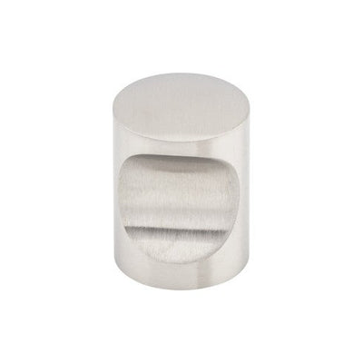 Top Knobs Indent Knob 13/16" in Stainless Steel