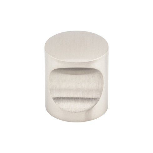 Top Knobs Indent Knob 1" in Stainless Steel