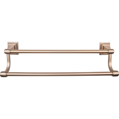 Top Knobs Stratton Bath Towel Bar Double 30" in Brushed Bronze