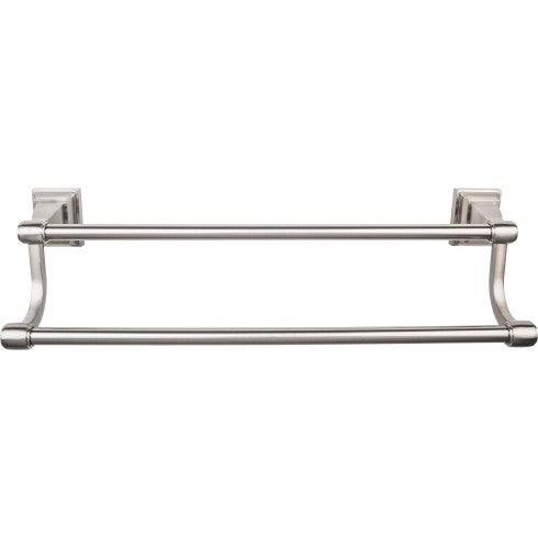 Top Knobs Stratton Bath Towel Bar Double 30" in Brushed Satin Nickel